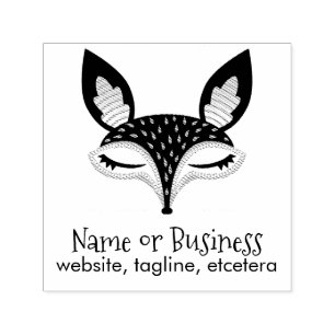 Lil Foxie Personalisierte Briefmarke zur Textselbs Permastempel