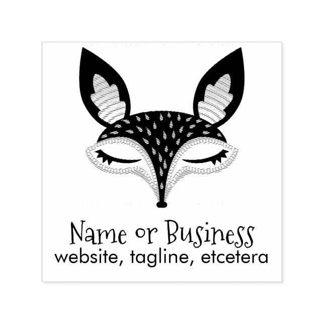 Lil Foxie Personalisierte Briefmarke zur Textselbs Permastempel (Design)