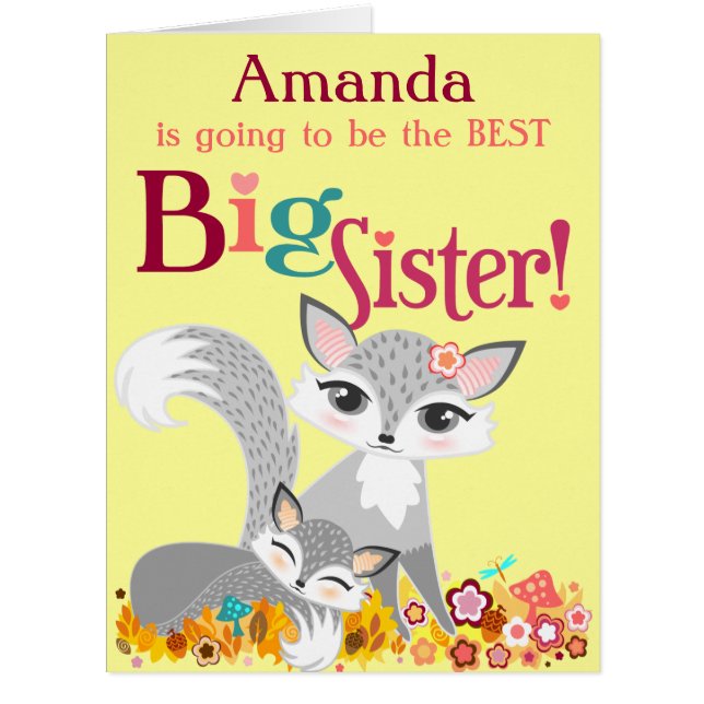 Lil Foxies große Schwester - kundenspezifische (Vorderseite)