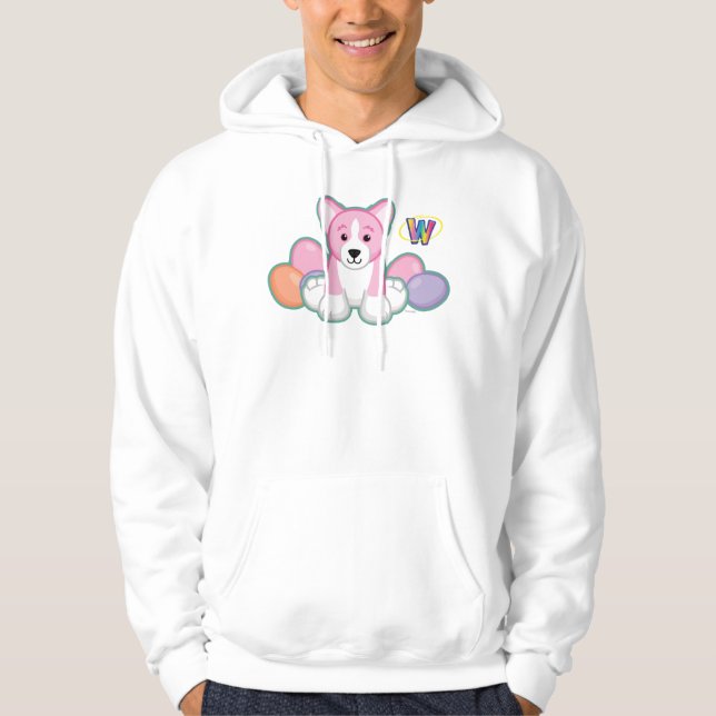 Lil Frühlingcorgi-Muster Hoodie (Vorderseite)