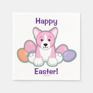 Lil Frühlingcorgi-Muster Serviette