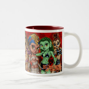 Lil Geschöpfe der Kaffee-Tasse der Nacht15oz Zweifarbige Tasse