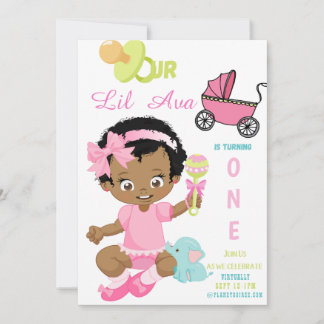 Lil Girl Birthday Einladungskarte