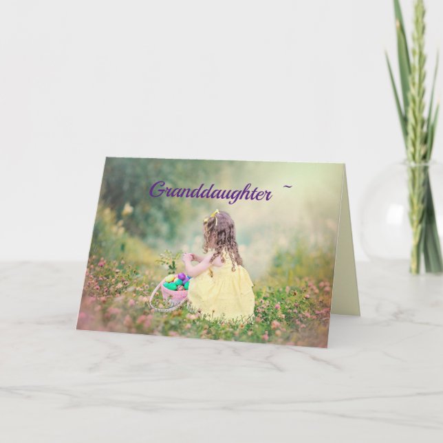 LIL GRANDAUGHTER EASTER CARD DANKESKARTE (Vorderseite)
