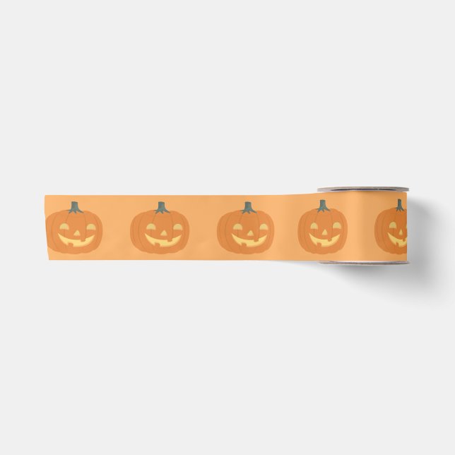 Lil Jak Halloween Orange Ribbon Satinband (Vorderseite)