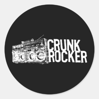Lil Jon "Crunk Rocker Boombox White" Runder Aufkleber