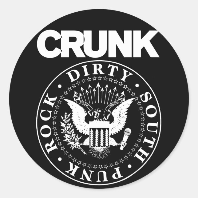 Lil Jon "Crunk Siegel" Runder Aufkleber (Vorderseite)
