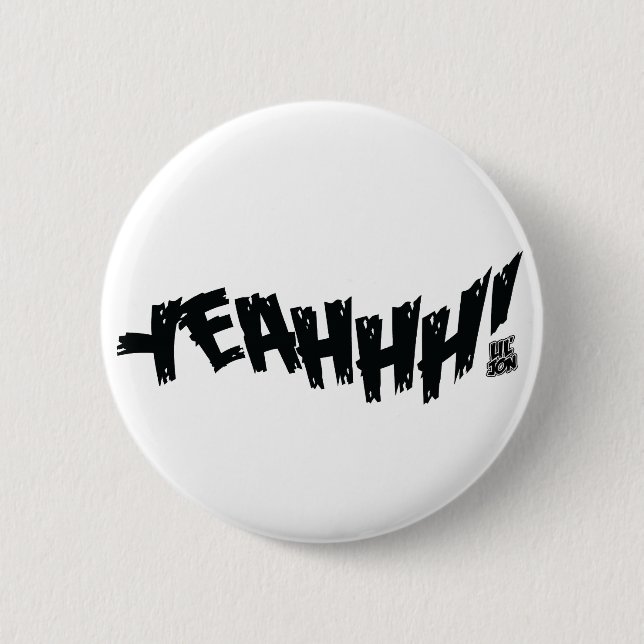 Lil Jon "Yeeeah!" Schwarzes Button (Vorderseite)
