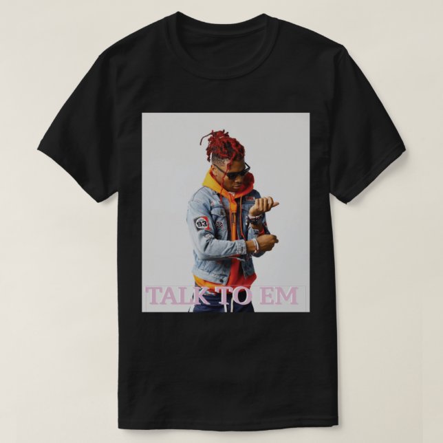 Lil Keed"Sprich mit em" klassischer T -  T-Shirt (Design vorne)