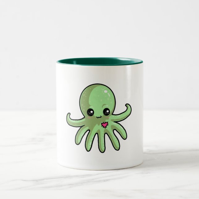 Lil Kraken-Tasse v.2 Zweifarbige Tasse (Mittel)