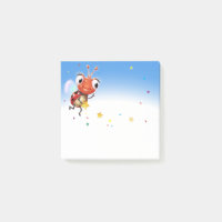 Lil Ladybug Post-it-Notenblock blau verblassen