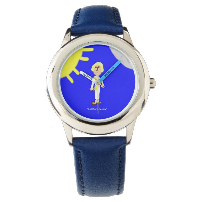 Lil Litany Creation Day Two Sky Armbanduhr (Vorderseite)