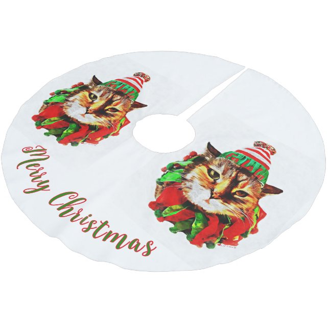 Lil Luvs Baumrock Polyester Weihnachtsbaumdecke (Schrägansicht)