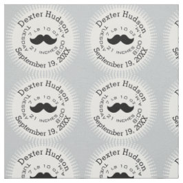 Lil' Man Black Mustache Geburtsstunde Stoff
