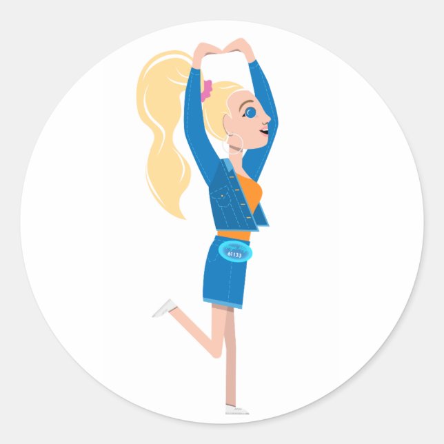 Lil Margie Circle Sticker (Vorderseite)