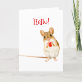 LIL MAUSVALENTINE CARD DANKESKARTE