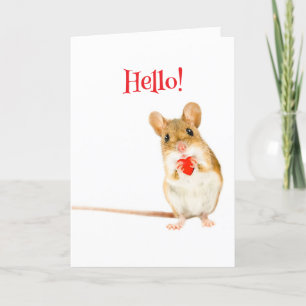 LIL MAUSVALENTINE CARD DANKESKARTE