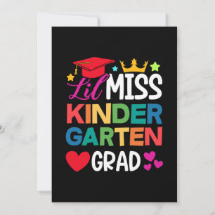 Lil Miss Kindergarten Grad Prek Abschluss Einladung