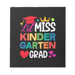 Lil Miss Kindergarten Grad Prek Abschluss Notizblock