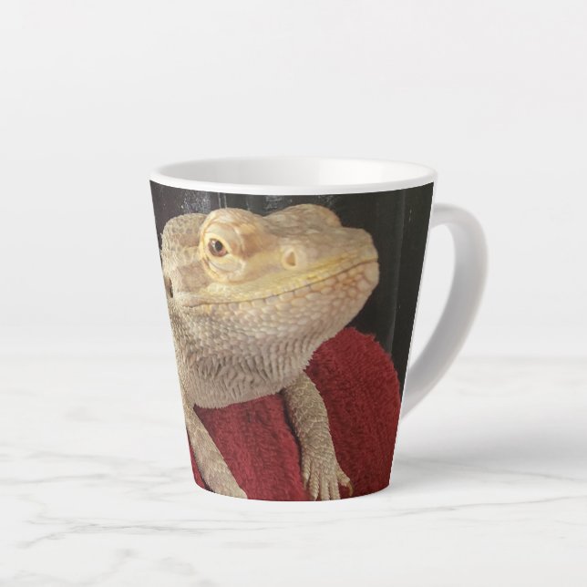 Lil' Murph Funny Niedlich Bartard Dragon Lizard Milchtasse (Rechte Ecke)
