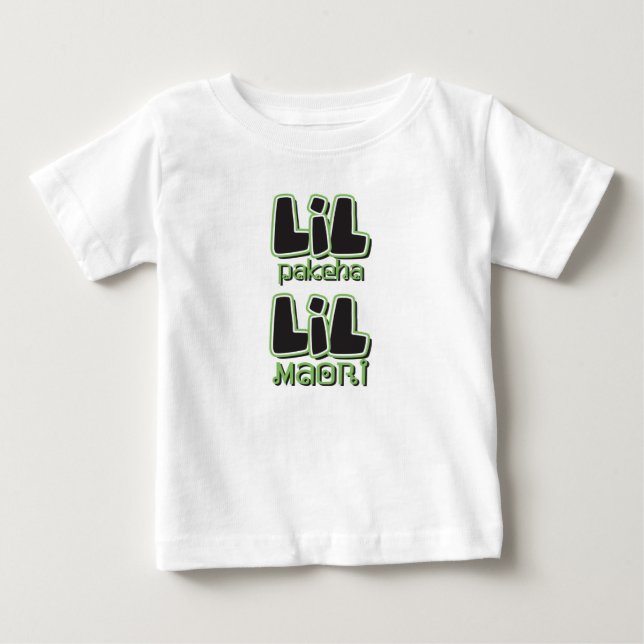 LIL Pakeha LIL Maori- Baby T-shirt (Vorderseite)