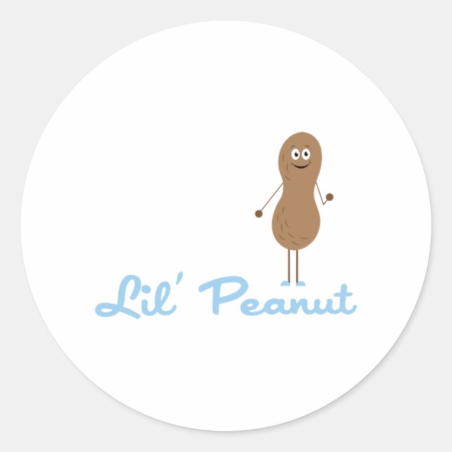 Lil Peanut Runder Aufkleber (Vorderseite)