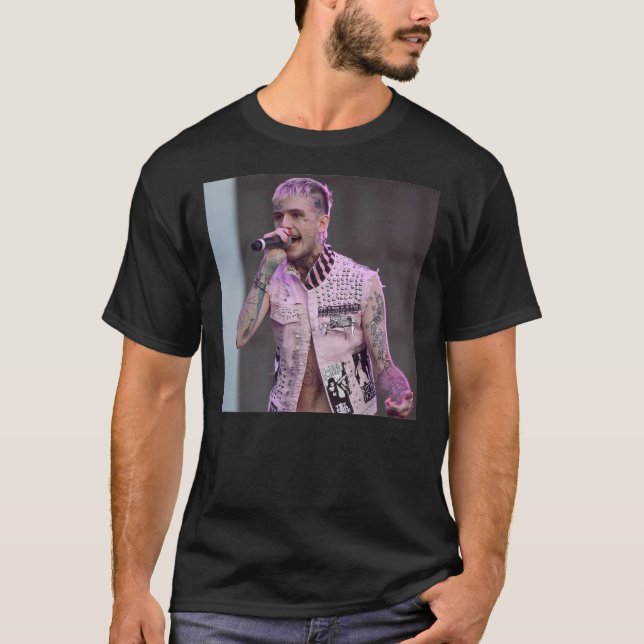 Lil Peep Pinkk Premium T - Shirt (Vorderseite)