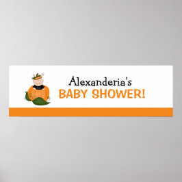 Lil Pumpkin Baby Duschbanner Plakatwerbung Poster