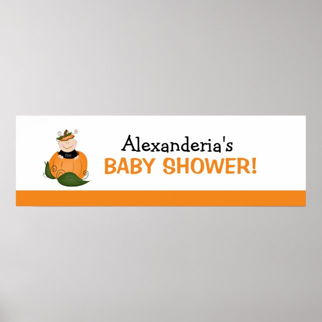 Lil Pumpkin Baby Duschbanner Plakatwerbung Poster (Vorne)