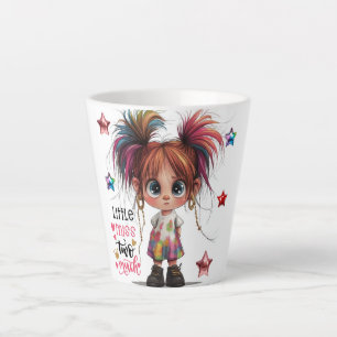 Lil Quirky Girl zu viel Latte Tasse