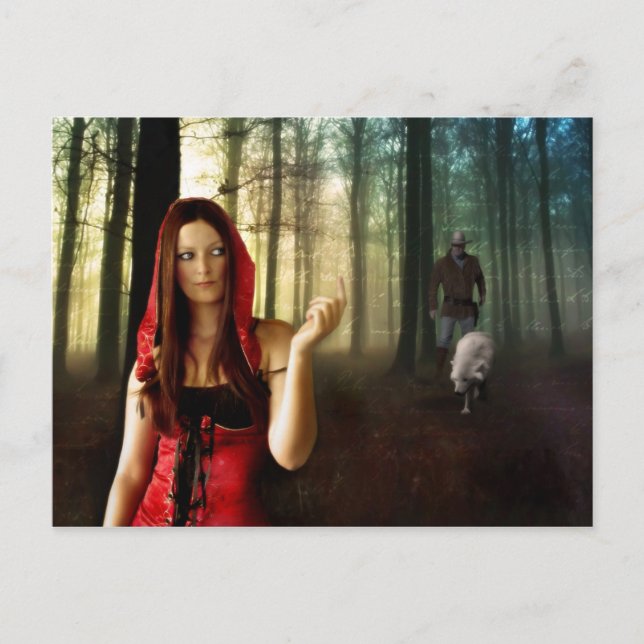 Lil Red Riding Hood - Postkarte (Vorderseite)
