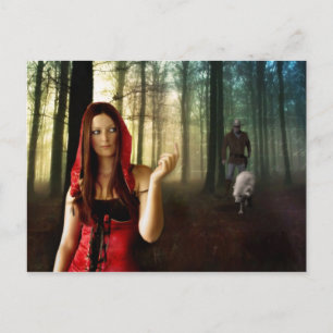 Lil Red Riding Hotte - Carte Postale