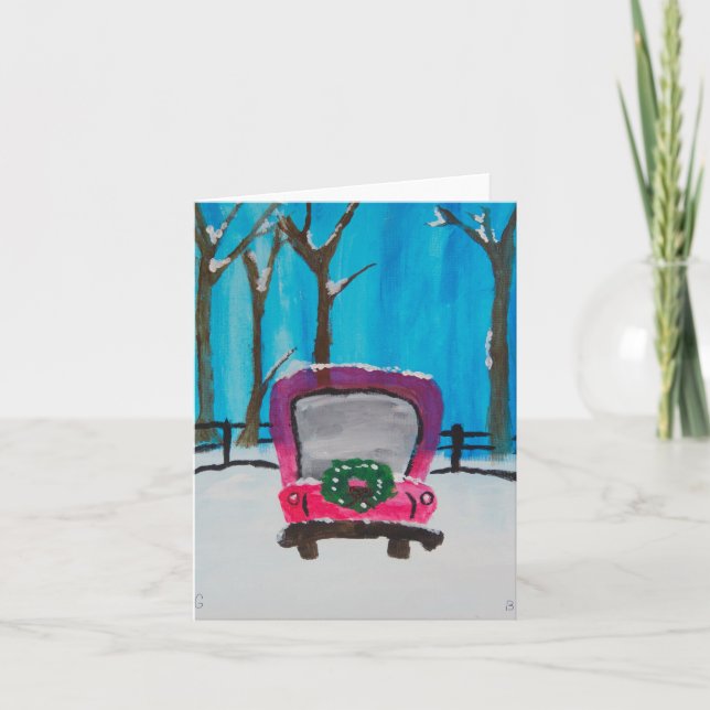 Lil' Red Truck Karte (Vorderseite)