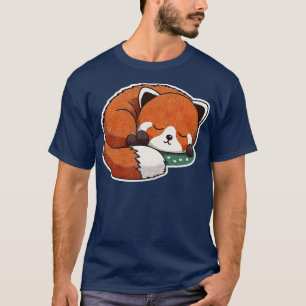 Lil Roter Panda-Schlaf T-Shirt
