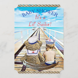 Lil' Sailor Boy's Baby Shower Einladung