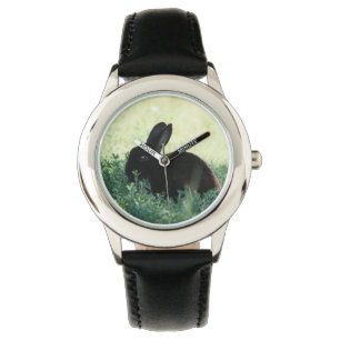 Lil schwarzes Häschen Armbanduhr