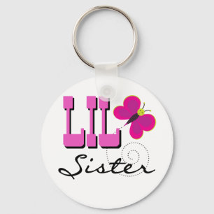 Lil Schwester-Schmetterlings-T-Shirts und Schlüsselanhänger