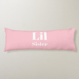 Lil Sister Pink White Girl Seitenschläferkissen