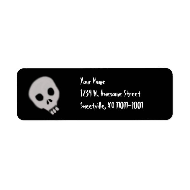 Lil Skull, étiquettes d'adresse de retour (Devant)