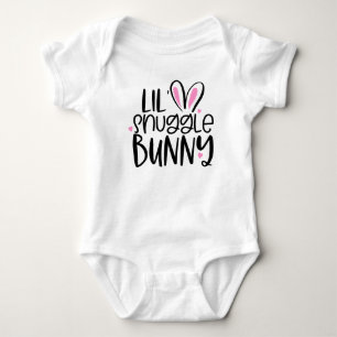 Lil' Snuggle Bunny Niedlich Modernes Ostern Bunny  Baby Strampler