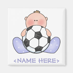 Lil Soccer Baby Boy Magnet
