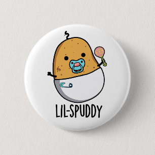 Lil-spuddy Funny Potato Pun Button
