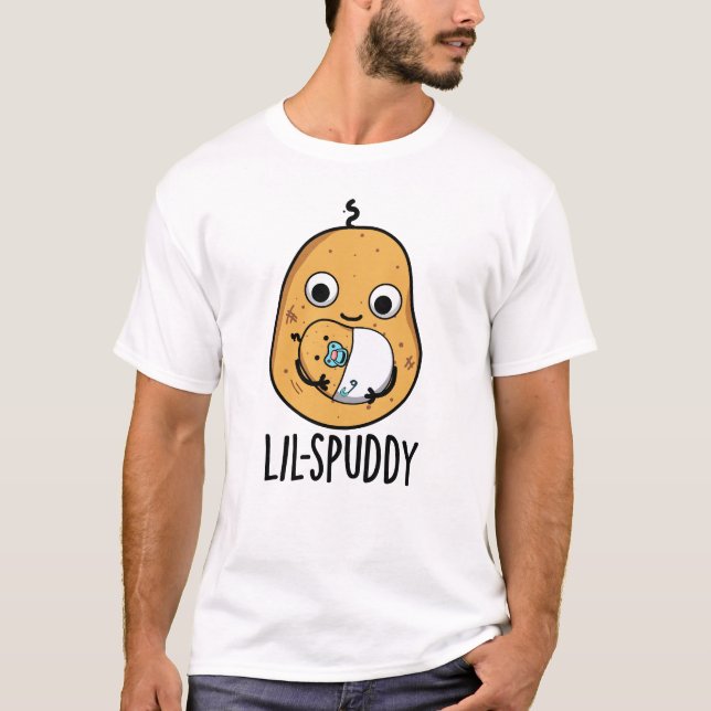 Lil Spuddy Funny Potato Pun T-Shirt (Vorderseite)