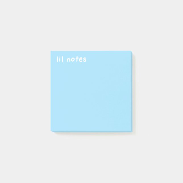 Lil stellt Sky Blue Post-It Notes Post-it Klebezettel (Vorderseite)