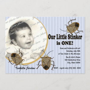Lil Stinker 1. Geburtstag Einladung