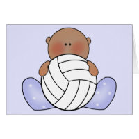 Lil Volleyball Baby Boy - Carte blanche ethnique