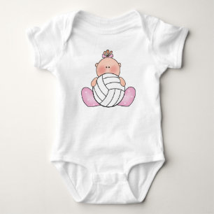 Lil Volleyball Girl Baby Strampler