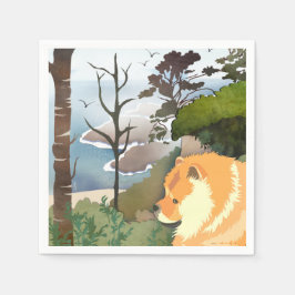 LIL WEATHER Chow - Paper Napkins Serviette