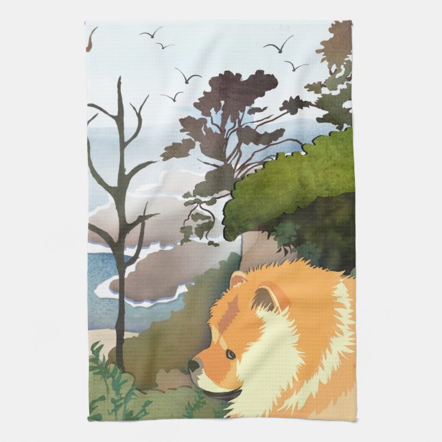 LIL WEATHER Chow - Serviette de cuisine (Vertical)