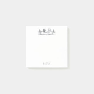 Lil Wolf Canoe Postit Notes Post-it Klebezettel